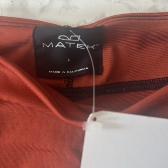 NWT Matek Jerboa Leggings Size Large​​ Taos Burnt Orange Activewear - Picture 6 of 7